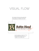 Robin Hood Foundation logo presentation, visual flow