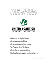 United Coalition of Cannabis Activists logo presentation, page 10