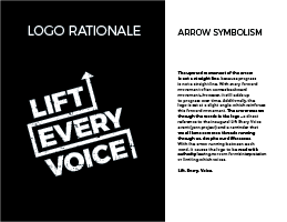 Lift Every Voice logo presentation, page 5