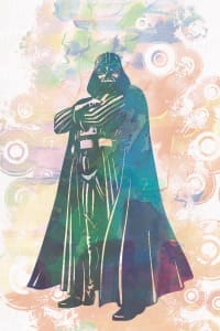 Darth Vader (Star Wars) watercolor poster