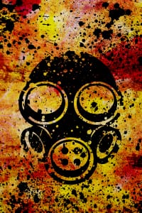 Gask mask abstract poster