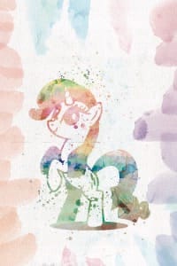 My Little Pony watercolor poster