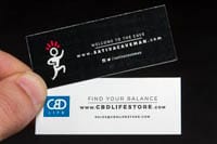 Sativa Caveman / CBD Life dual business card