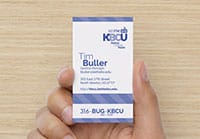 KBCU-FM 88.1 business card back