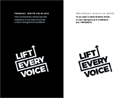 Lift Every Voice logo presentation, page 4