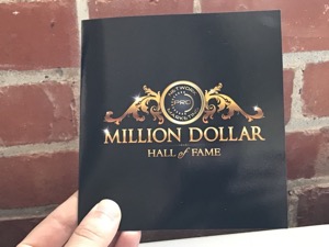 Million Dollar Hall of Fame Print Materials